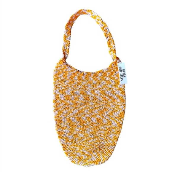 URban Outfitters Raffia Shoulder Bag - yellow & pink - Picture 5 of 5